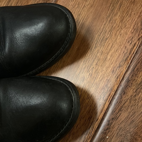 J. Crew black leather tall boots with zipper, size 6.5 - Picture 6 of 13